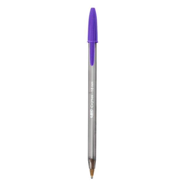 Boligrafo Cristal Morado 1.6Mm