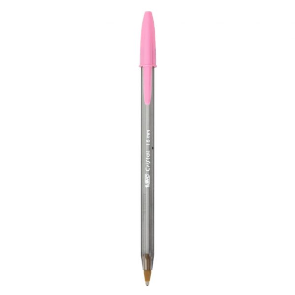 Boligrafo Cristal Rosa 1.6Mm