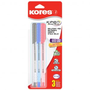 Boligrafo K1 M 3Pza Neg/Rojo/Azul
