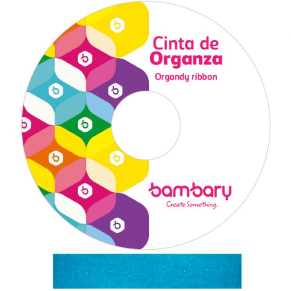 Cinta Organza #5 Turqueza