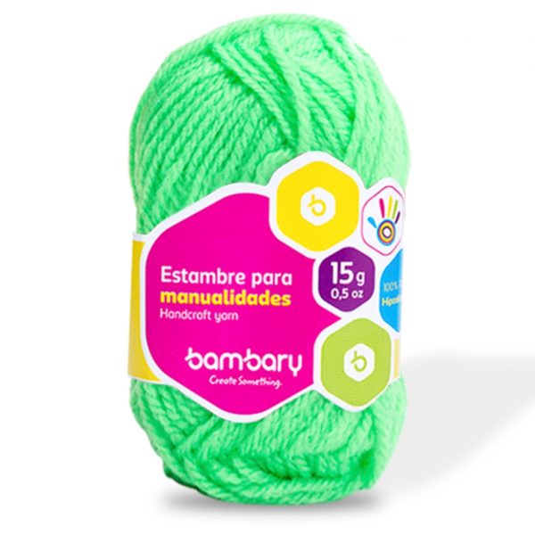 Lana P/Bordar Verde Manzana