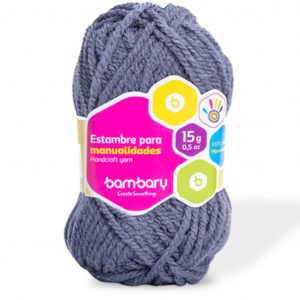 Lana P/Bordar Gris Oscuro