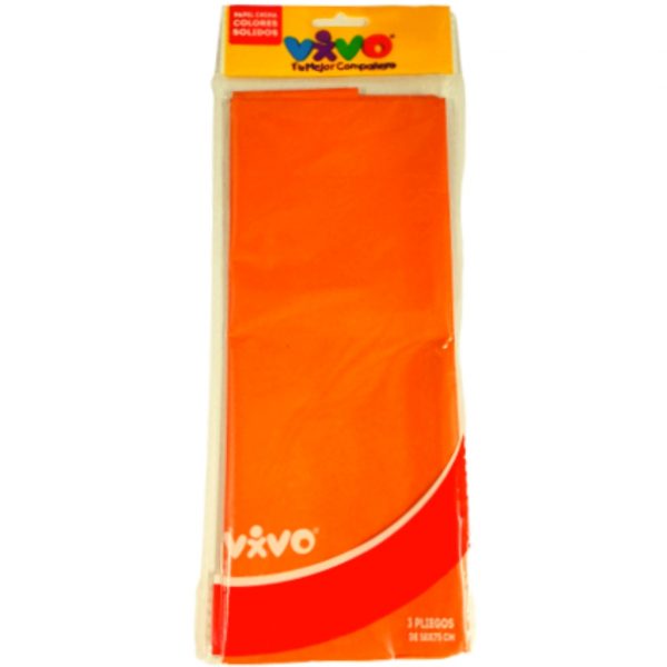 Papel China Naranja 1/3