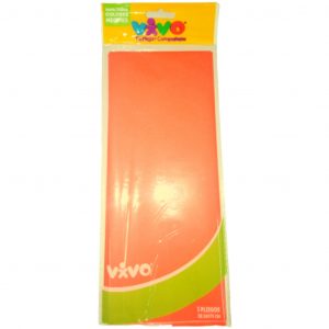 Papel China Naranja Fluor 1/3