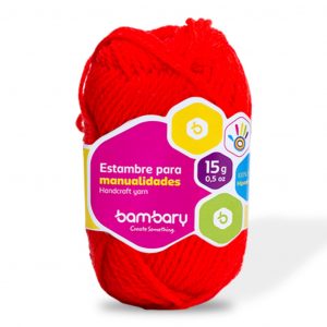 Lana P/Bordar Rojo