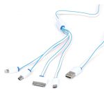 CABLE 4EN1 1M BLANC/AZUL OMEGA OUCK4WBL