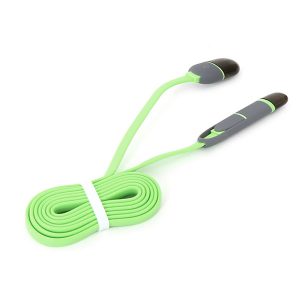 CABLE 2EN1 1M VERDE PLATINET PUC2PG