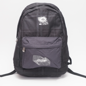 MOCHILA QUEST  LOLA CUADRICULADA NEGRA