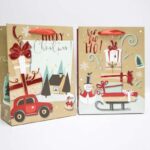 Bolsa para Regalo Navideña Kraft